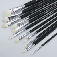 Hero H8805 H8808 6pcs/set wholesale sheep hair water colour paint brush kit for artist painting