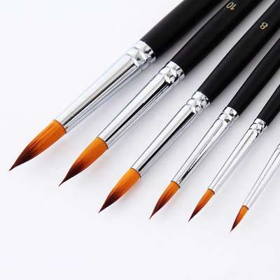 Long handle art brush fine line drawing paint brushes