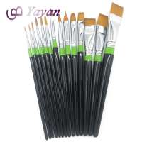 Nylon Bristle Hair Artist  Paint Brushes Set  Private Label Acrylic Paint Drawing Brushes For Painting Tools