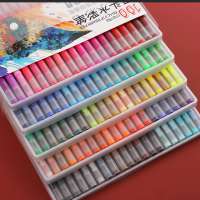 100 PCS/set Double-head drawing Watercolor Pen Set Student Color brush sketch pen 0.4mm Hook line pen art supplies