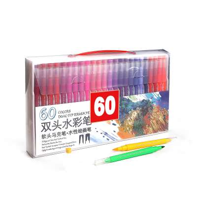 Watercolor Brush Pen 12-120 Colors Dual Tip Artist Fine Brush Pen Flexible Nylon Brush Fine Tip Watercolor Marker Pen